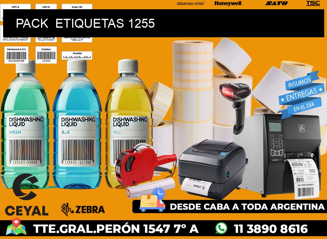 PACK  ETIQUETAS 1255