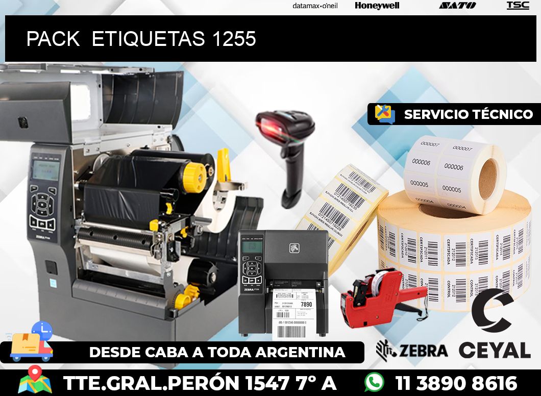 PACK  ETIQUETAS 1255