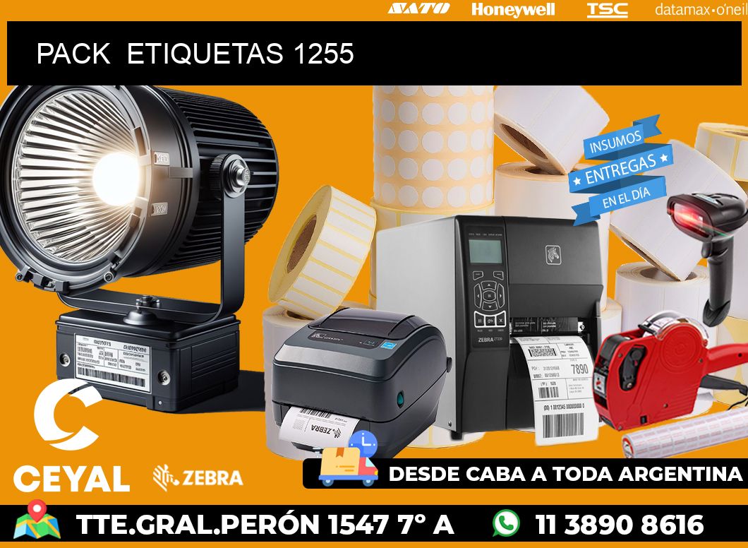 PACK  ETIQUETAS 1255