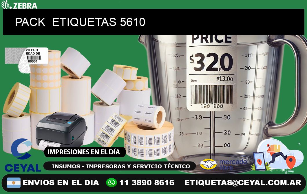 PACK  ETIQUETAS 5610