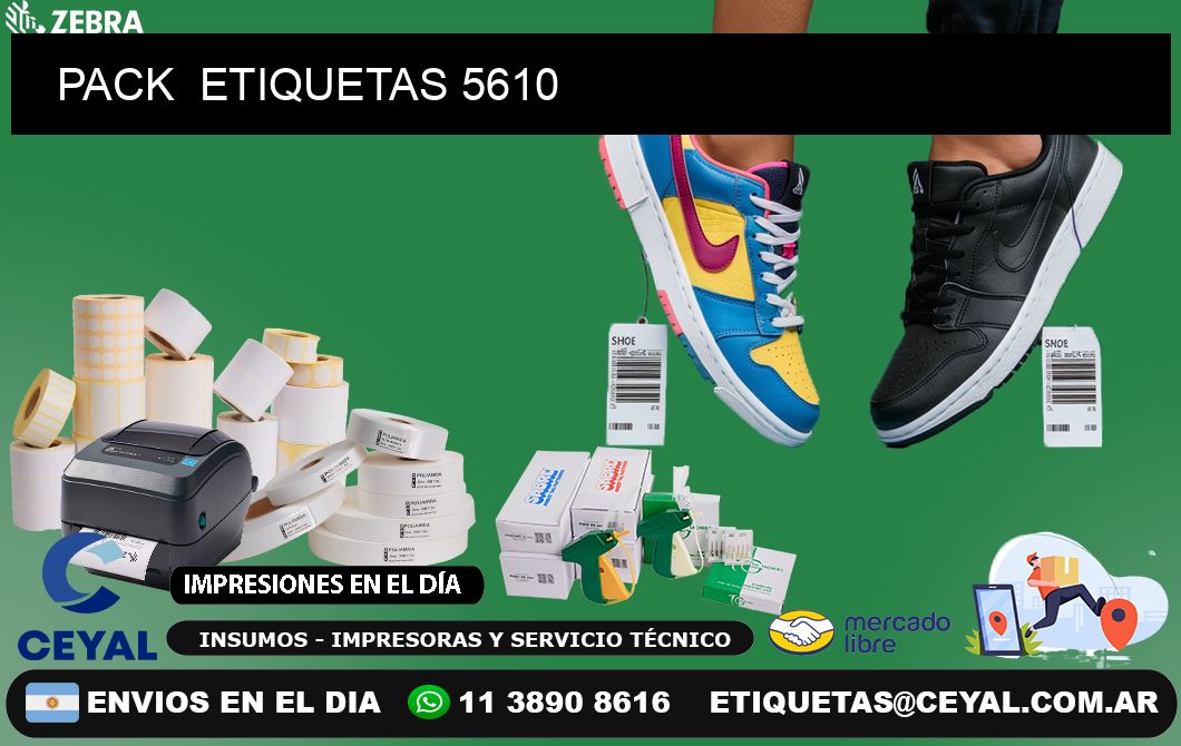 PACK  ETIQUETAS 5610
