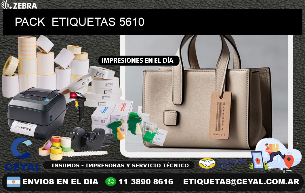 PACK  ETIQUETAS 5610