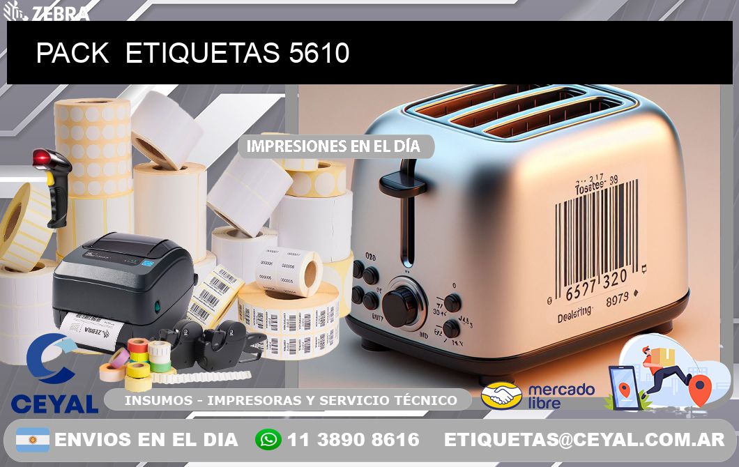 PACK  ETIQUETAS 5610