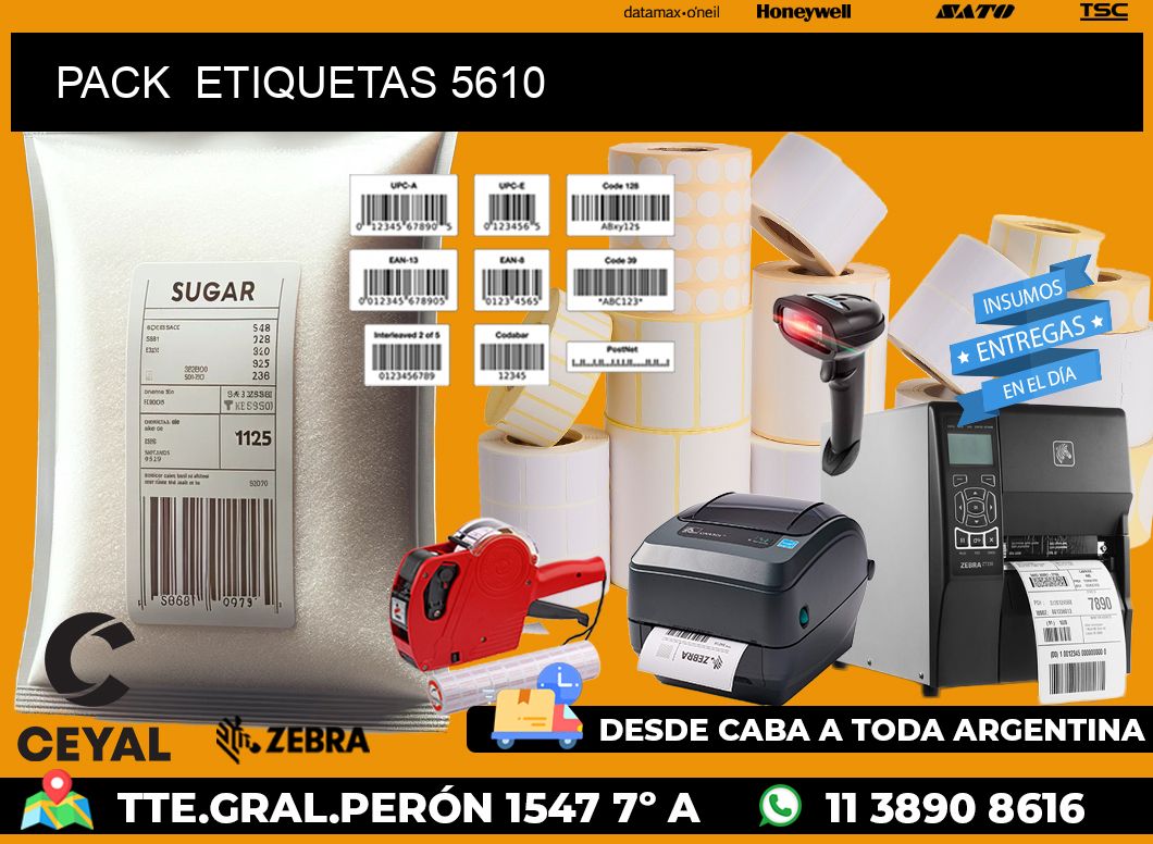 PACK  ETIQUETAS 5610