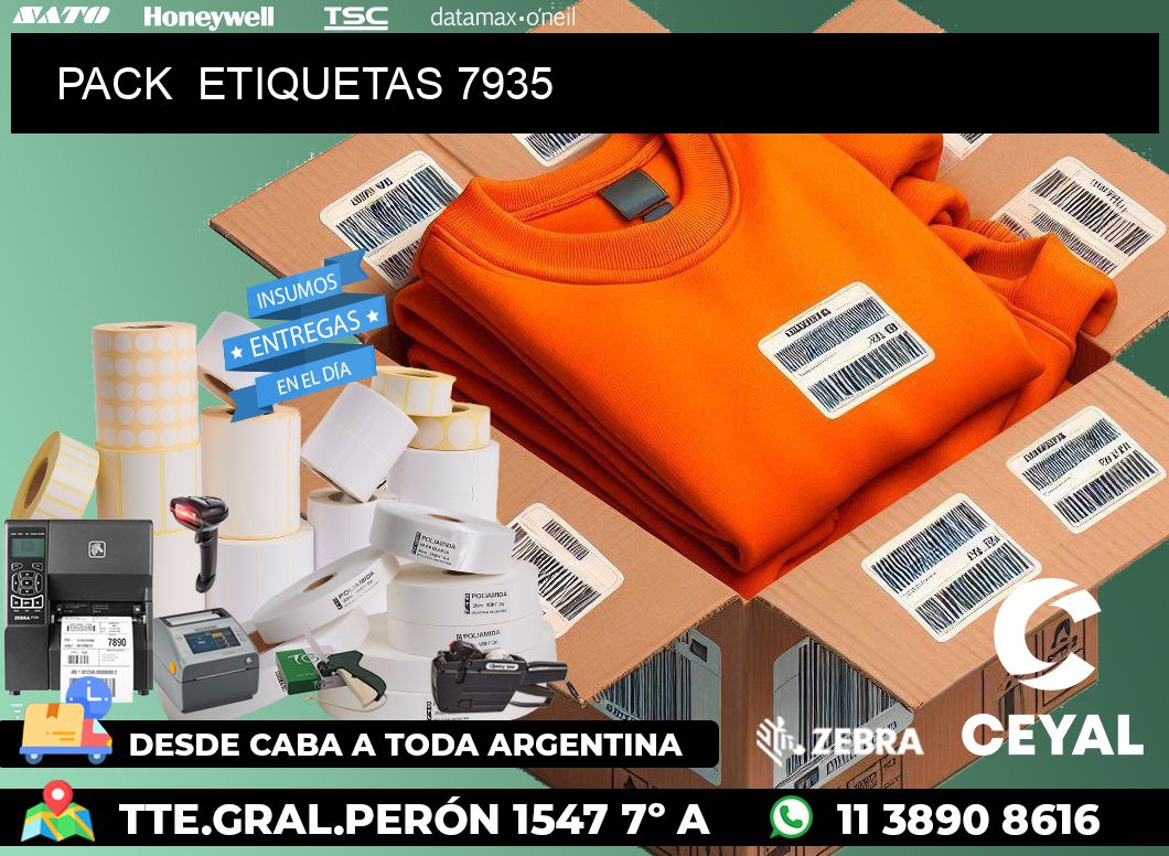PACK  ETIQUETAS 7935