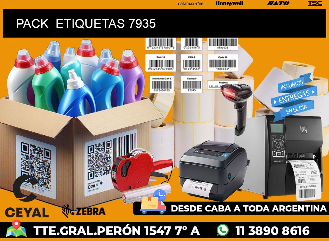 PACK  ETIQUETAS 7935