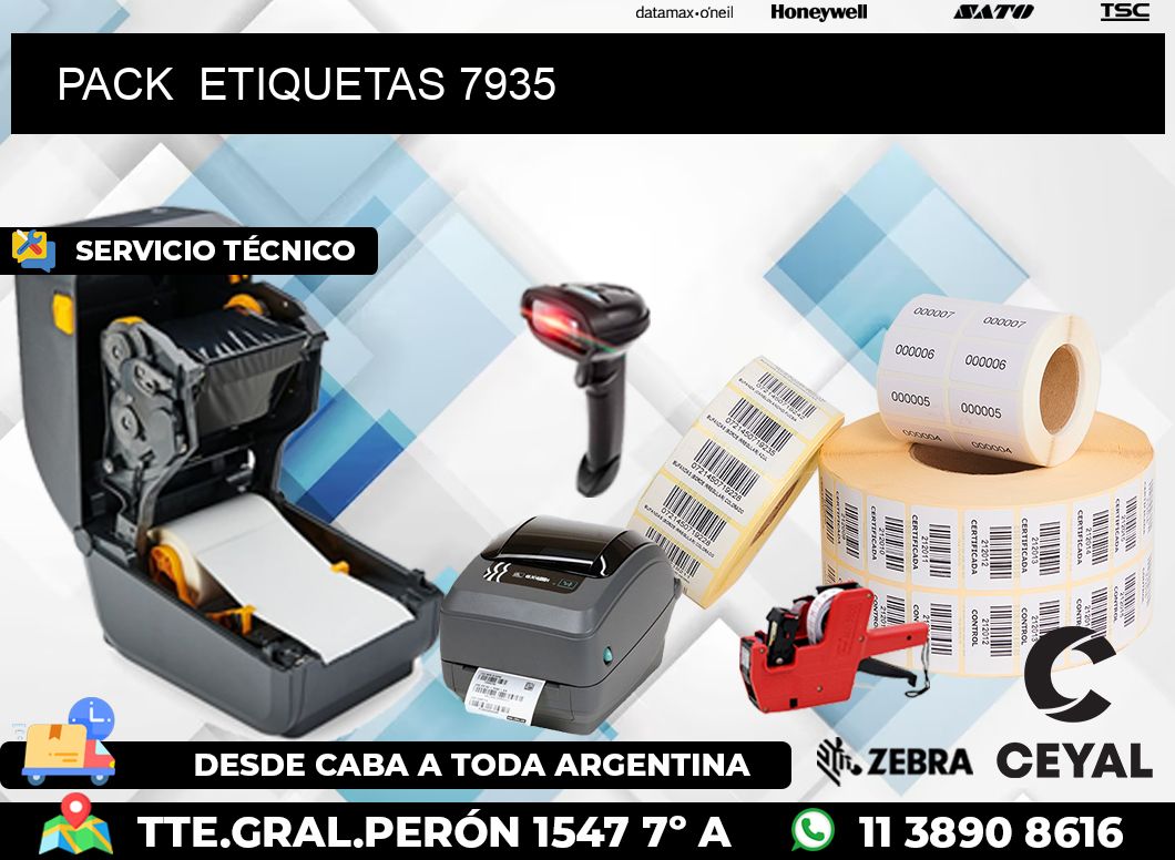 PACK  ETIQUETAS 7935
