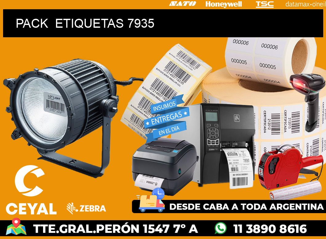 PACK  ETIQUETAS 7935