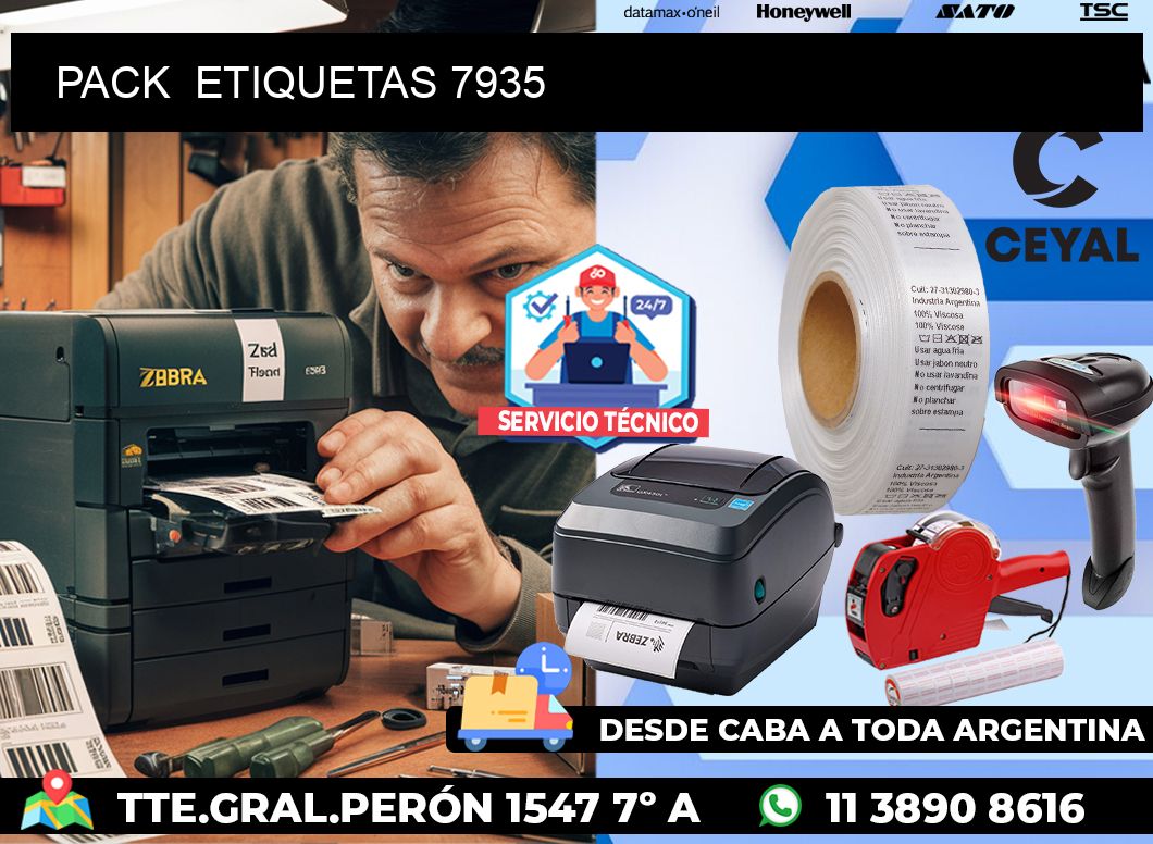 PACK  ETIQUETAS 7935