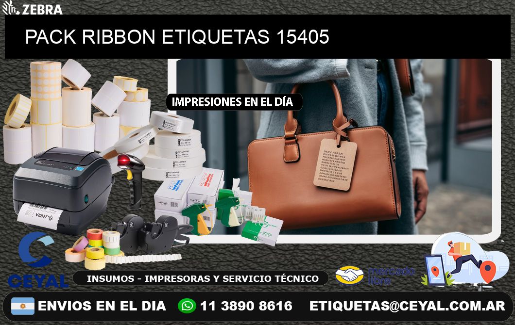 PACK RIBBON ETIQUETAS 15405