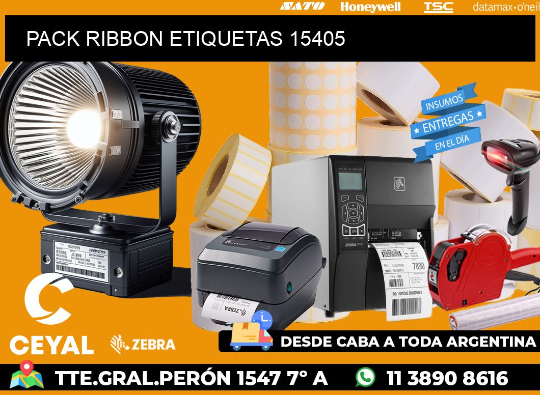 PACK RIBBON ETIQUETAS 15405