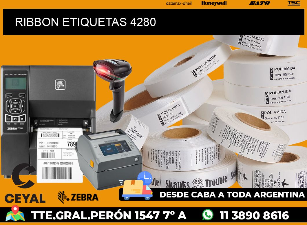 RIBBON ETIQUETAS 4280