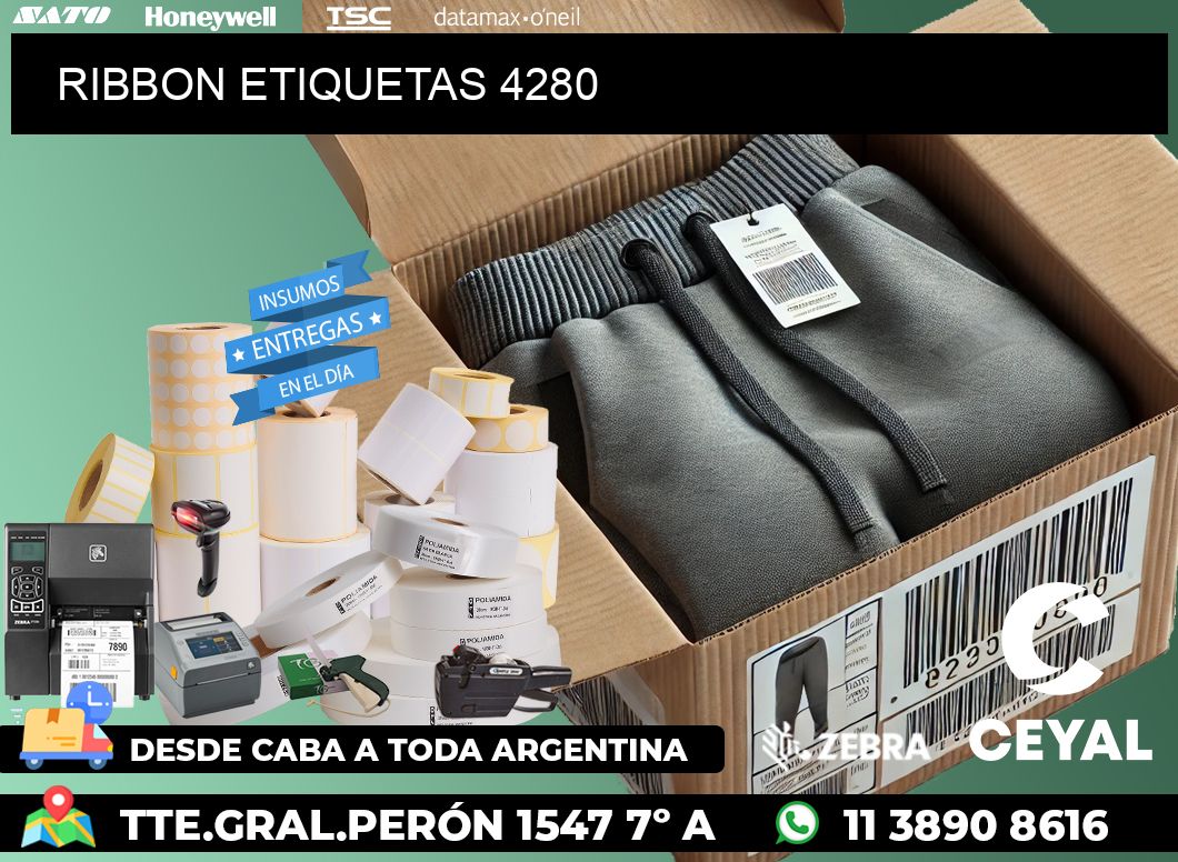 RIBBON ETIQUETAS 4280