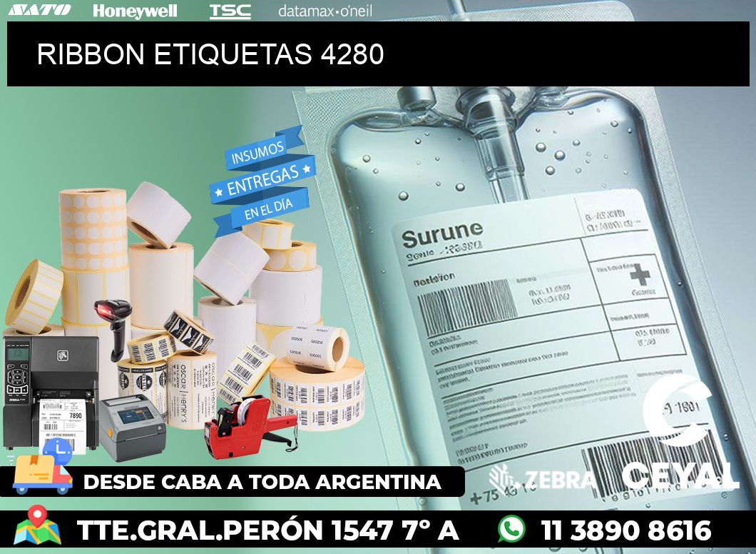 RIBBON ETIQUETAS 4280