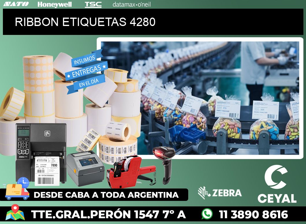 RIBBON ETIQUETAS 4280