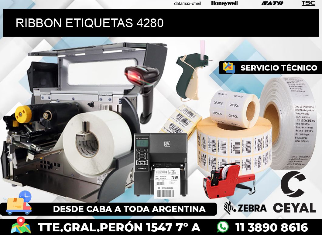 RIBBON ETIQUETAS 4280