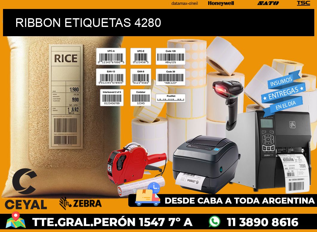 RIBBON ETIQUETAS 4280