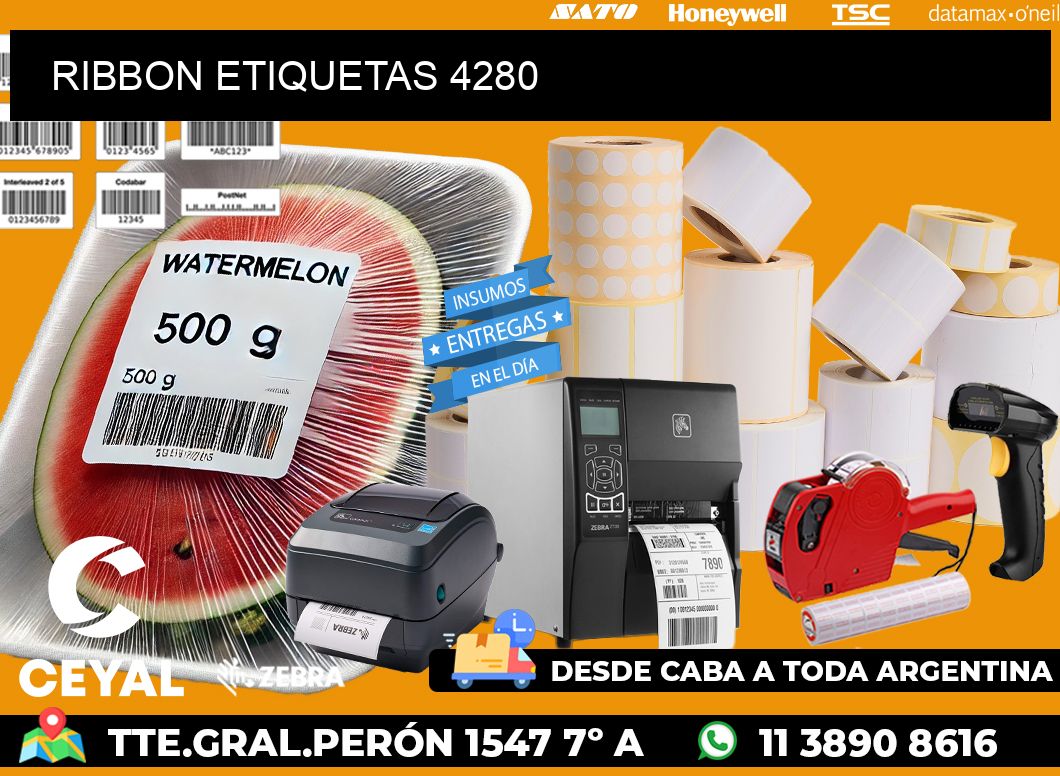 RIBBON ETIQUETAS 4280