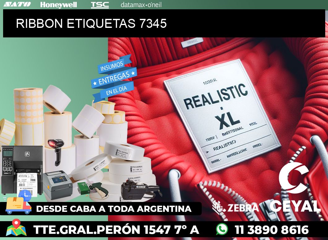 RIBBON ETIQUETAS 7345