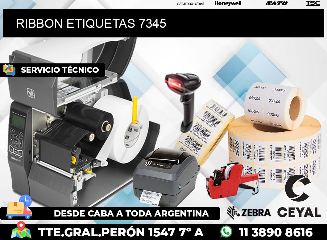 RIBBON ETIQUETAS 7345
