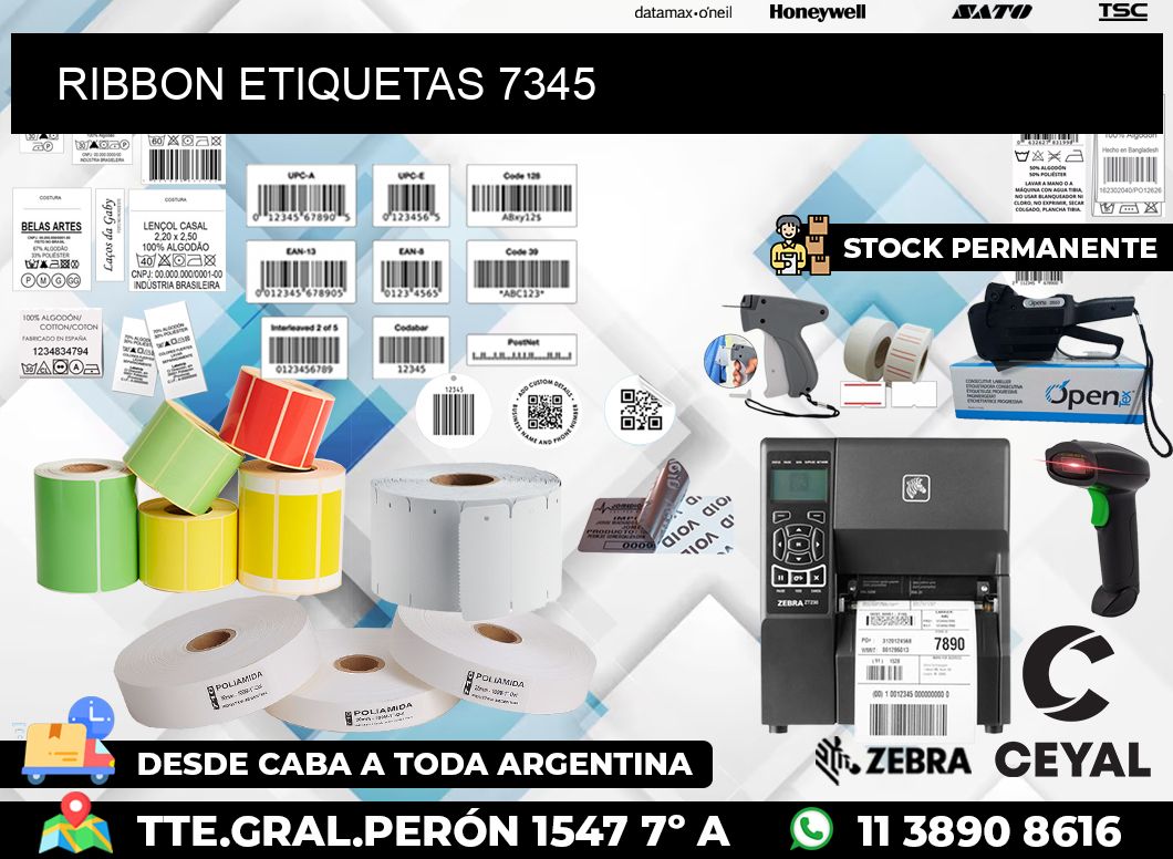 RIBBON ETIQUETAS 7345
