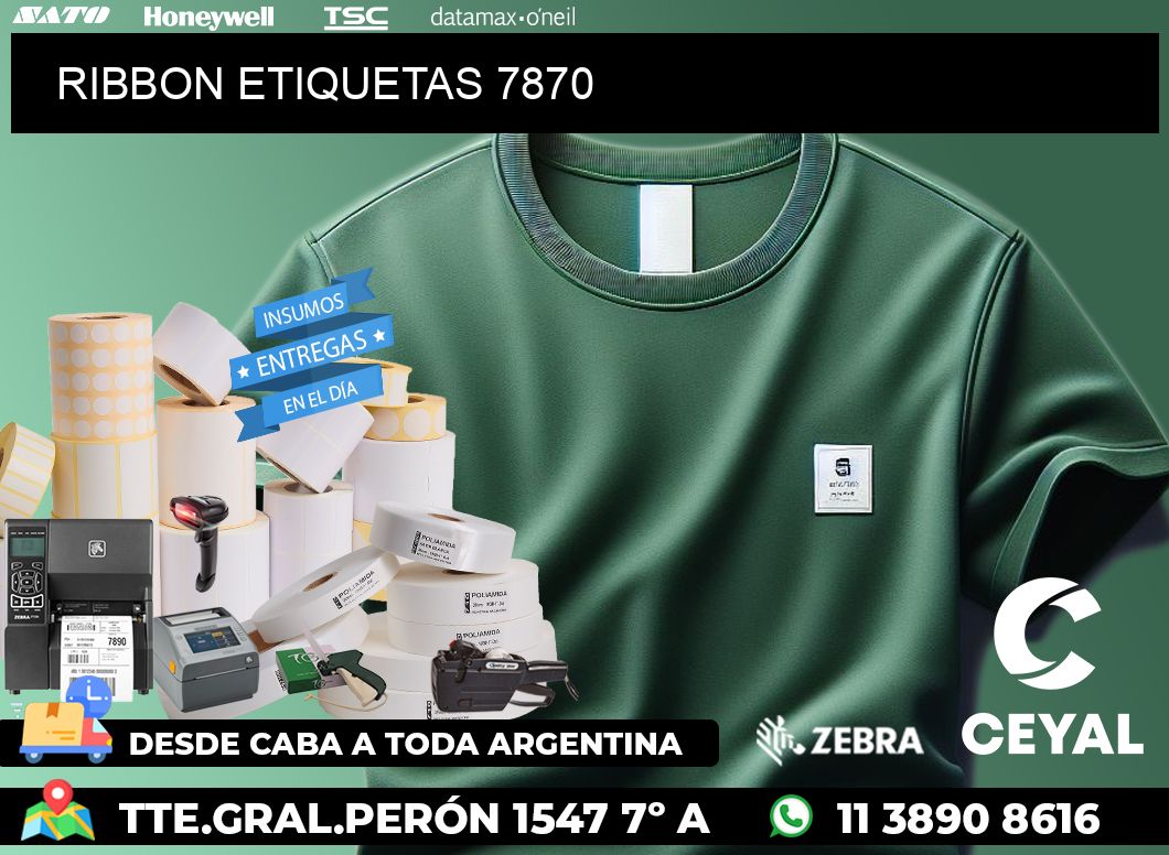 RIBBON ETIQUETAS 7870