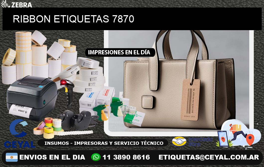 RIBBON ETIQUETAS 7870