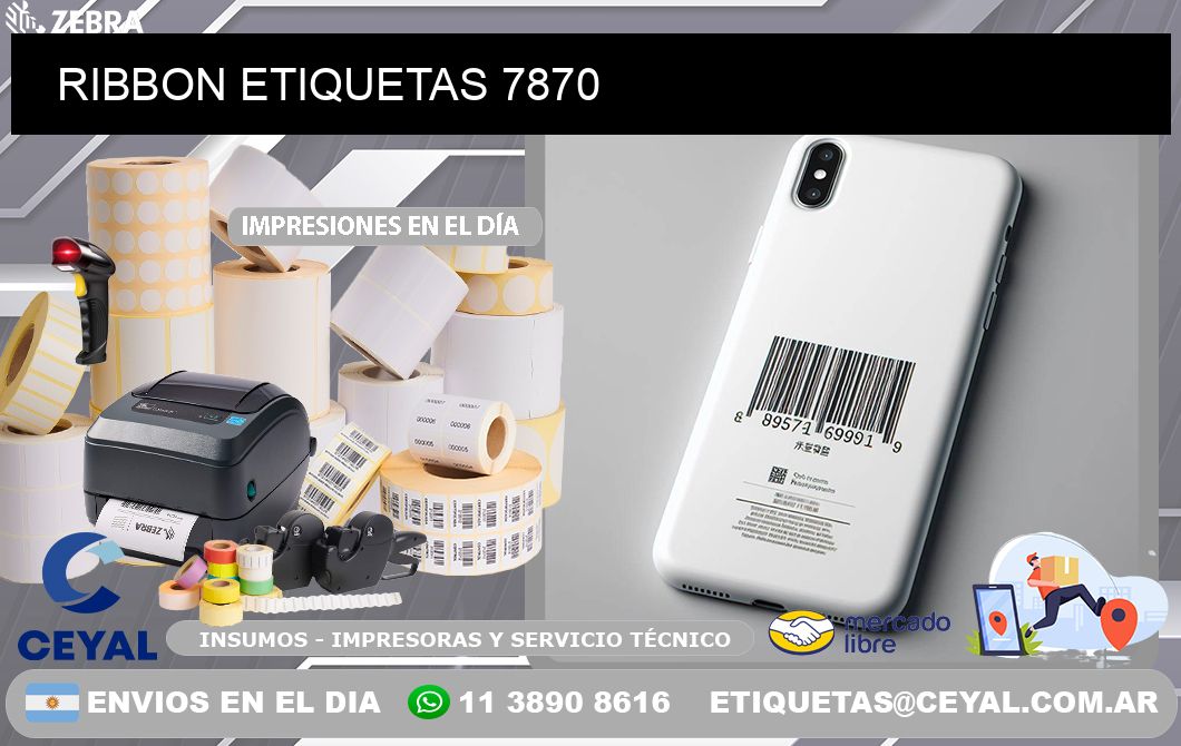 RIBBON ETIQUETAS 7870