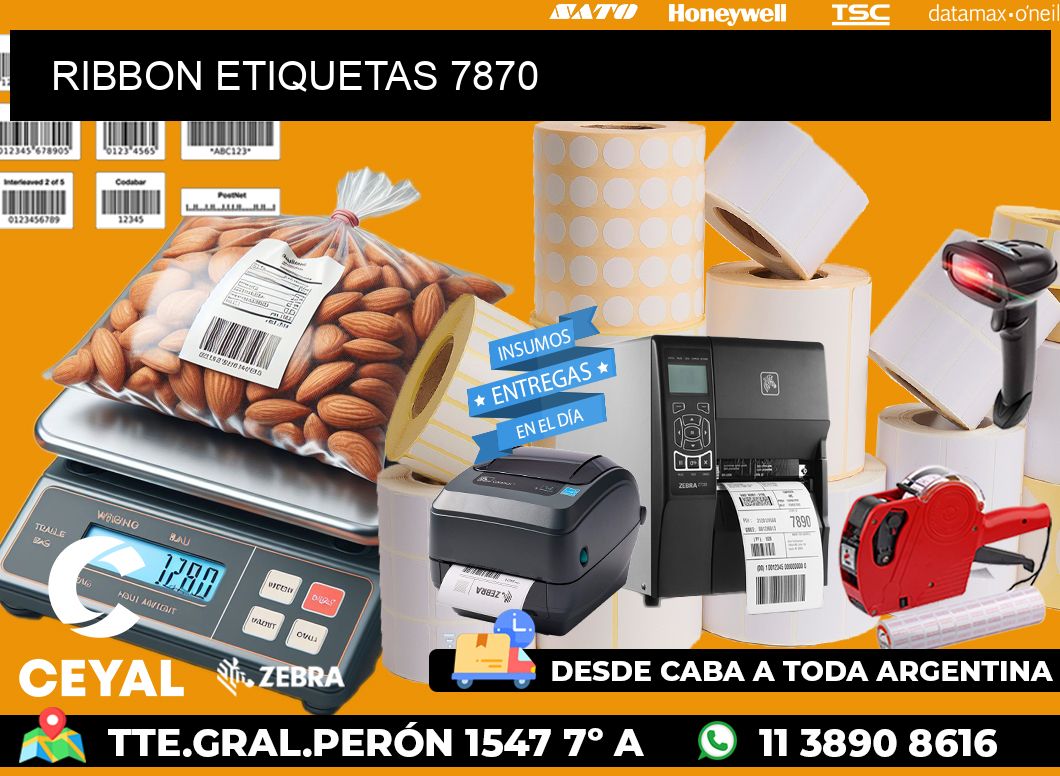 RIBBON ETIQUETAS 7870