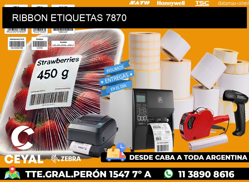 RIBBON ETIQUETAS 7870