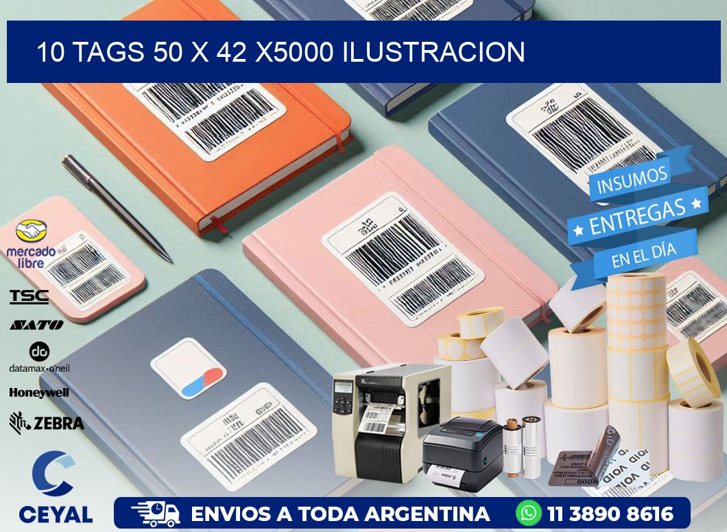 10 TAGS 50 x 42 X5000 ILUSTRACION