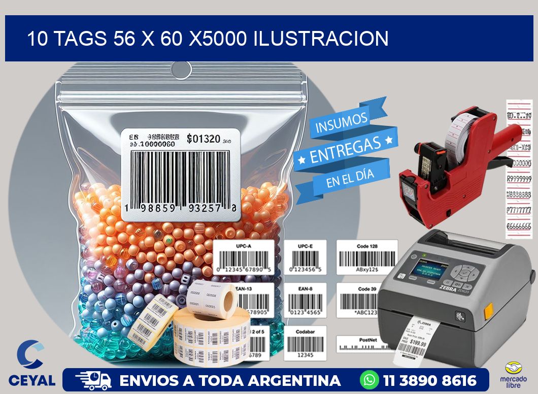 10 TAGS 56 x 60 X5000 ILUSTRACION
