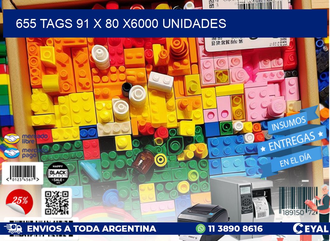 655 TAGS 91 x 80 X6000 UNIDADES