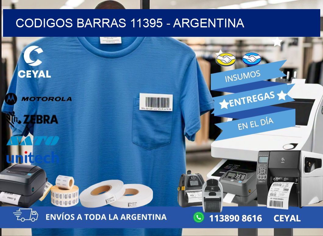 CODIGOS BARRAS 11395 - ARGENTINA