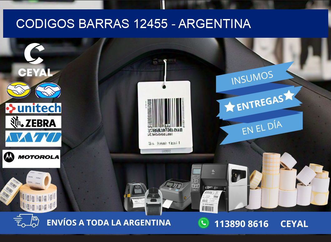 CODIGOS BARRAS 12455 - ARGENTINA