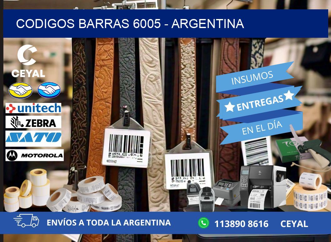 CODIGOS BARRAS 6005 - ARGENTINA