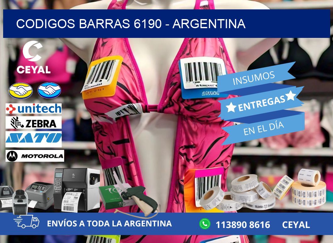 CODIGOS BARRAS 6190 - ARGENTINA