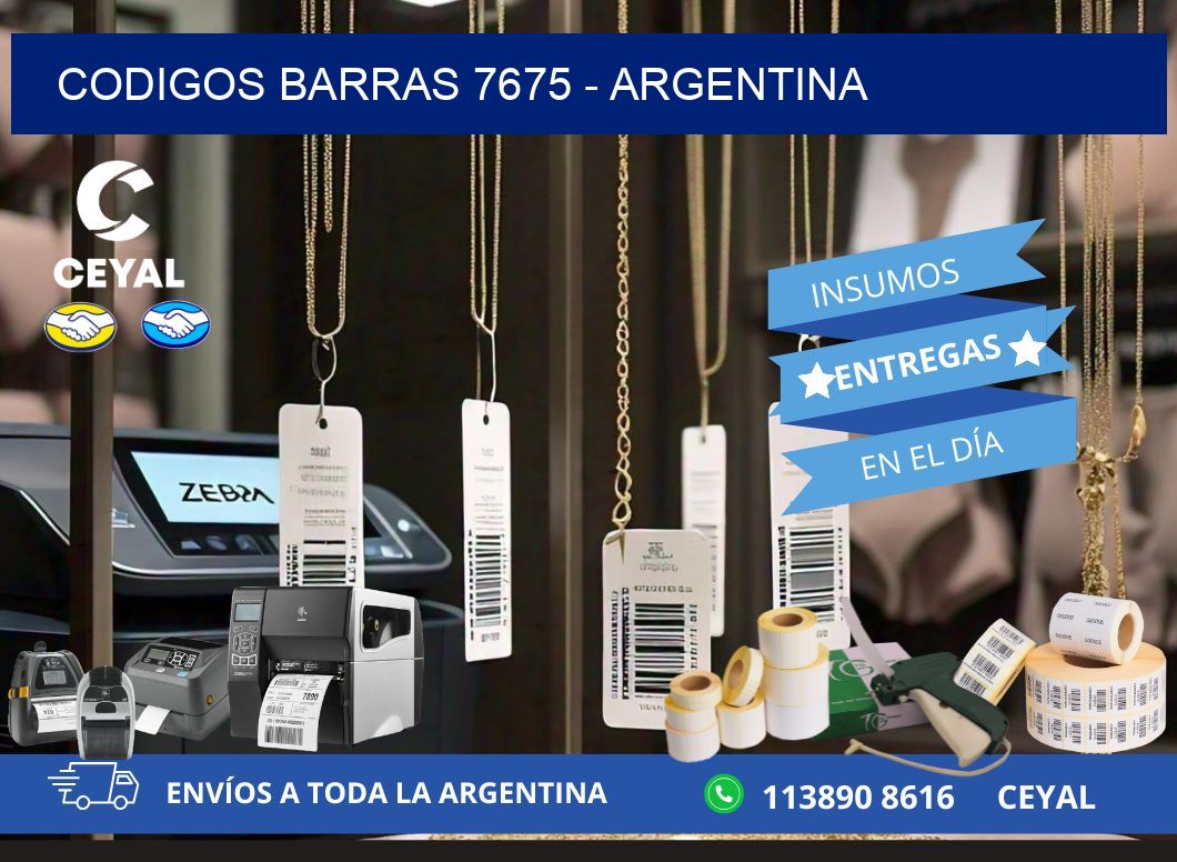 CODIGOS BARRAS 7675 - ARGENTINA