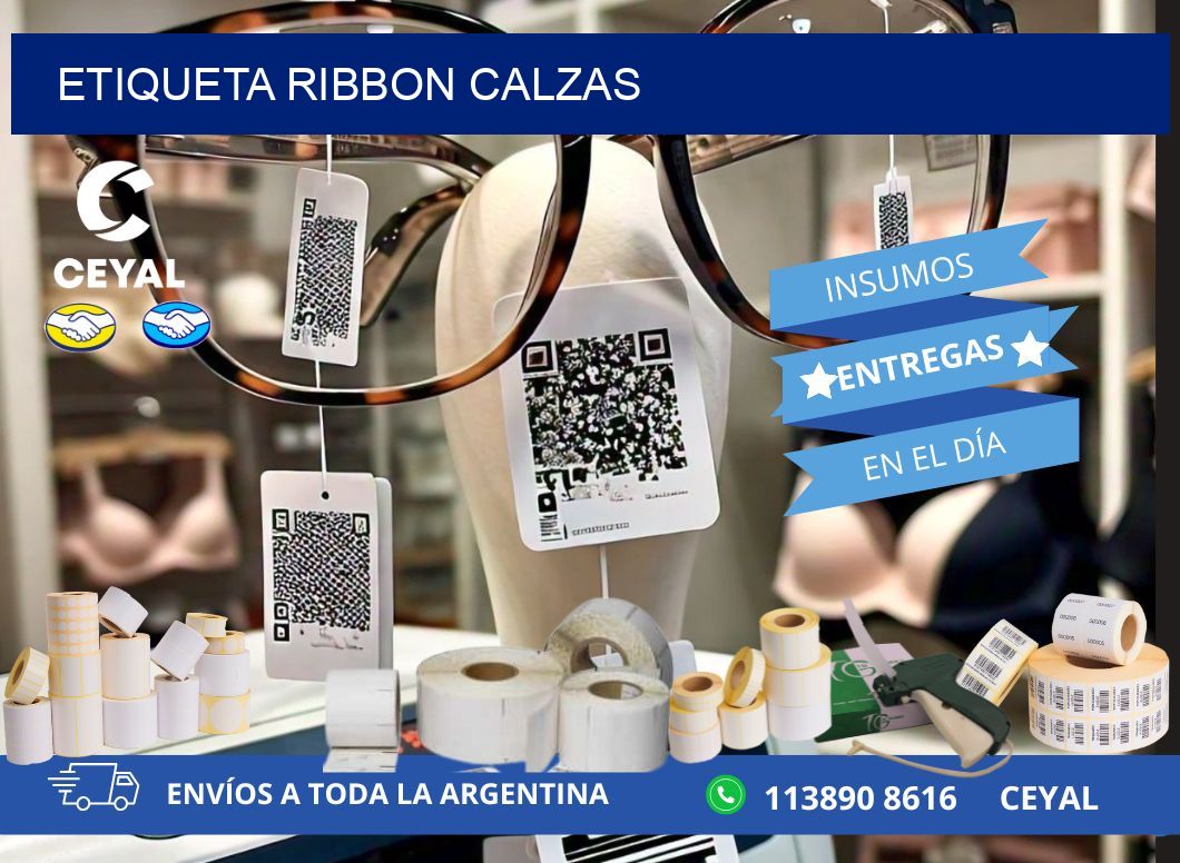 ETIQUETA RIBBON CALZAS