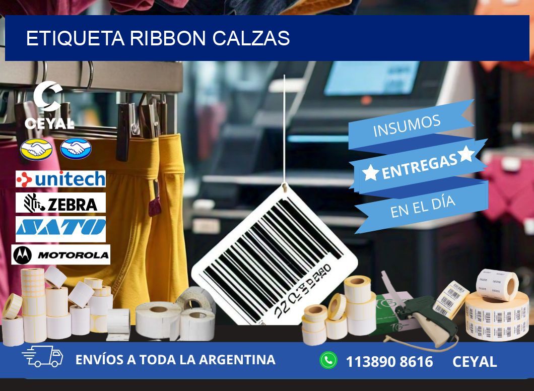 ETIQUETA RIBBON CALZAS