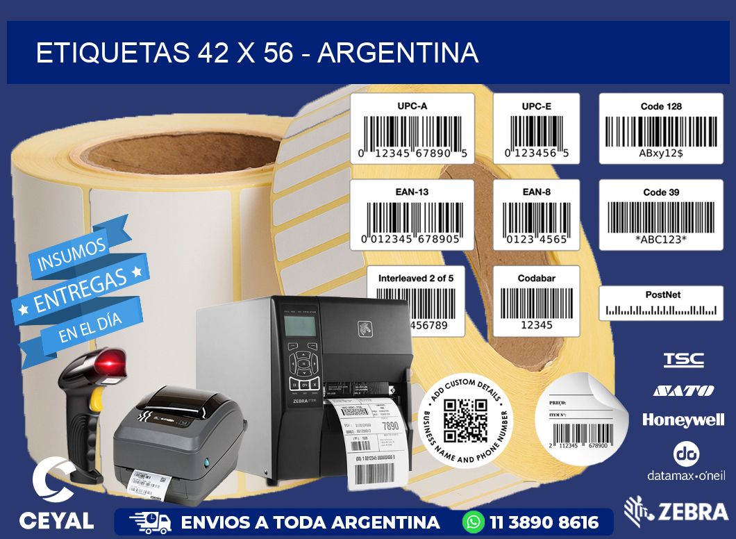 ETIQUETAS 42 x 56 - ARGENTINA