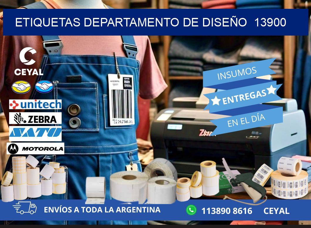 ETIQUETAS DEPARTAMENTO DE DISEÑO  13900