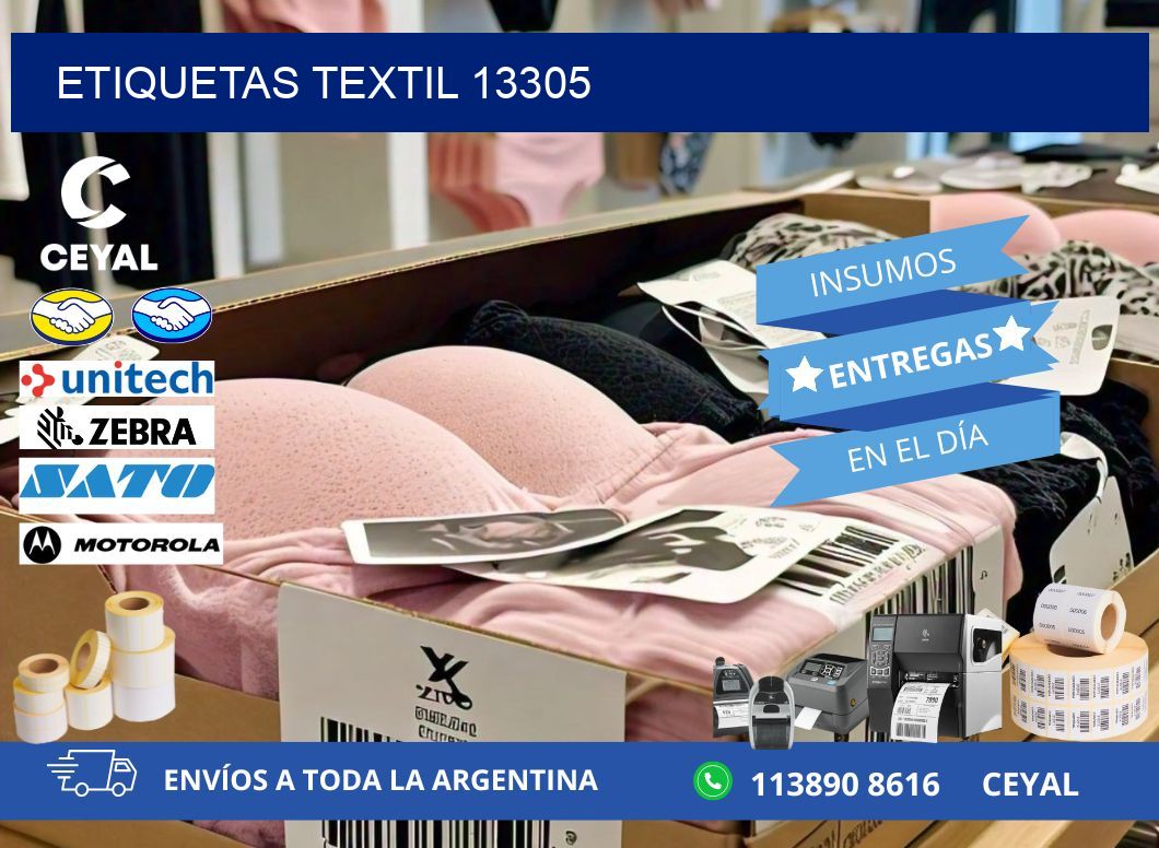 ETIQUETAS TEXTIL 13305