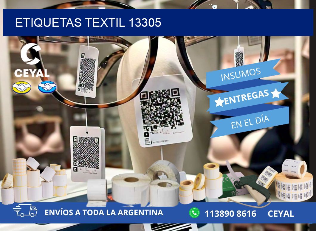 ETIQUETAS TEXTIL 13305