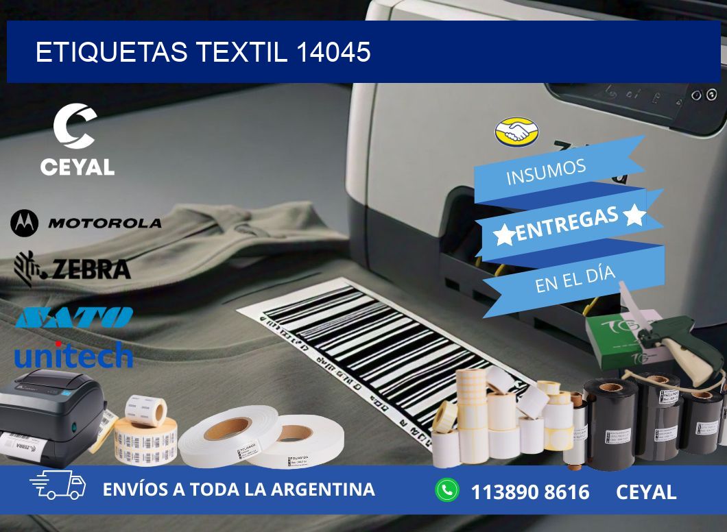 ETIQUETAS TEXTIL 14045