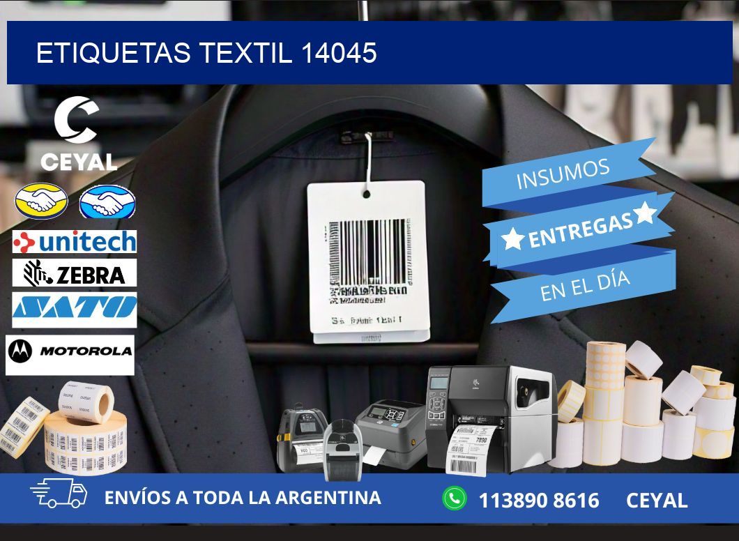 ETIQUETAS TEXTIL 14045