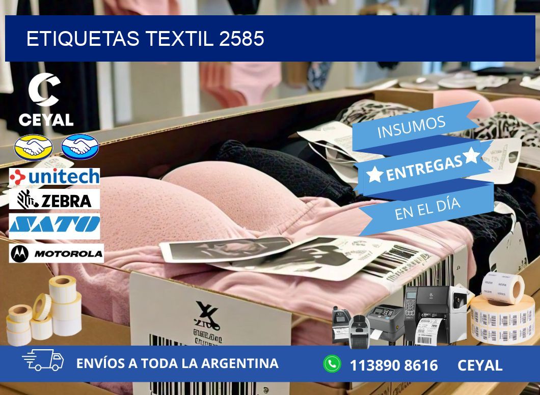 ETIQUETAS TEXTIL 2585