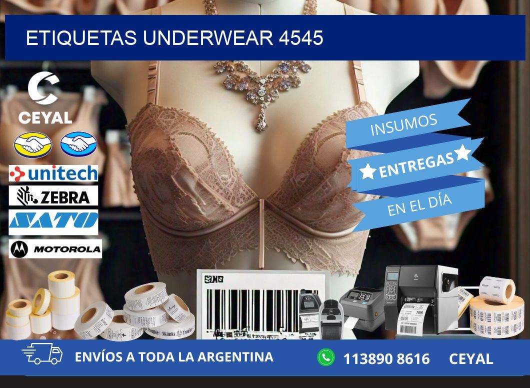 ETIQUETAS UNDERWEAR 4545