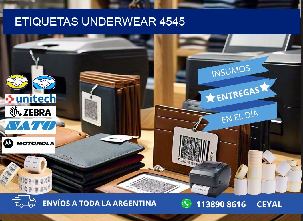 ETIQUETAS UNDERWEAR 4545