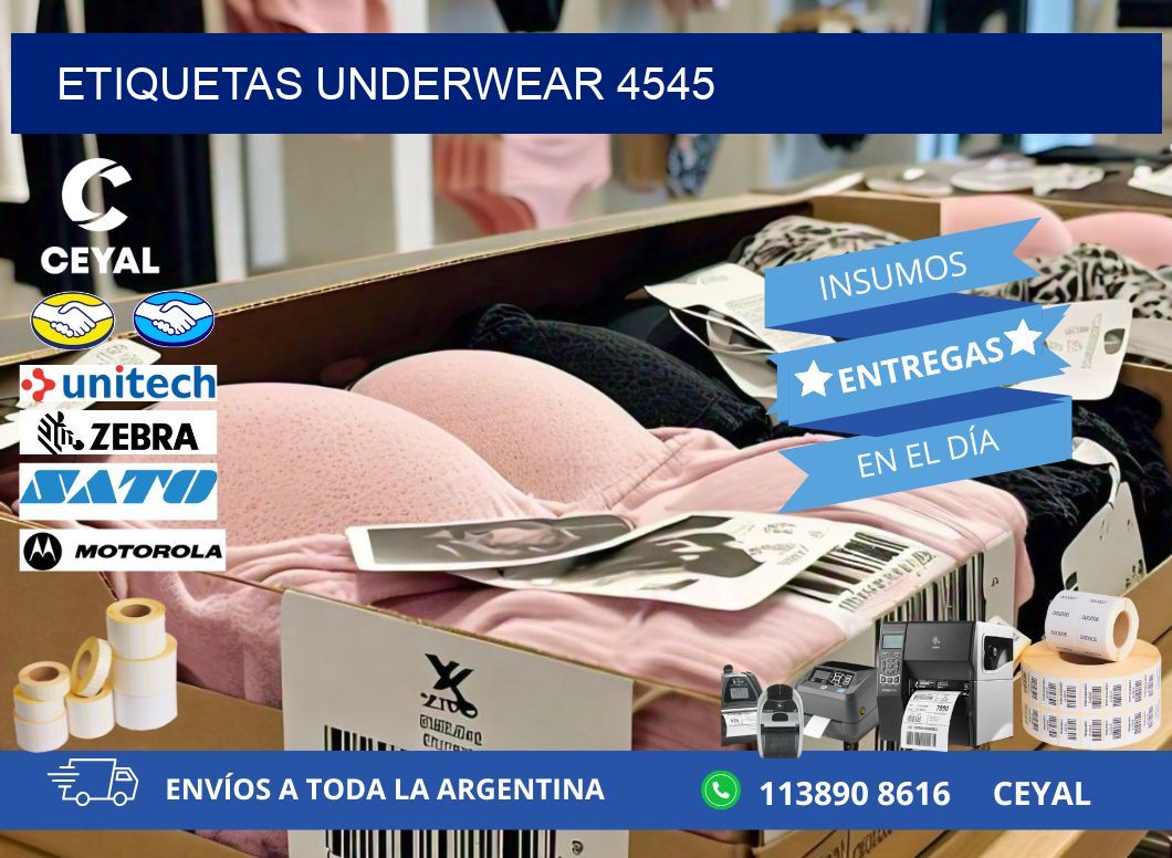 ETIQUETAS UNDERWEAR 4545